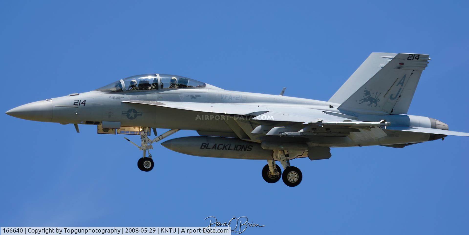 166640, McDonnell Douglas F/A-18F Super Hornet C/N F133, VFA-213 Blacklions