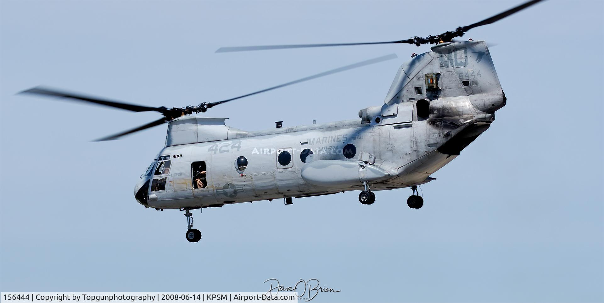 156444, Boeing Vertol CH-46E Sea Knight C/N 2514, Heading back to MCAS Norfolk