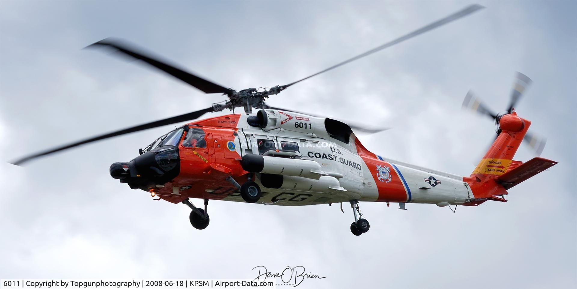 6011, Sikorsky MH-60T C/N 701575, Back when stationed at Cape Cod MA.