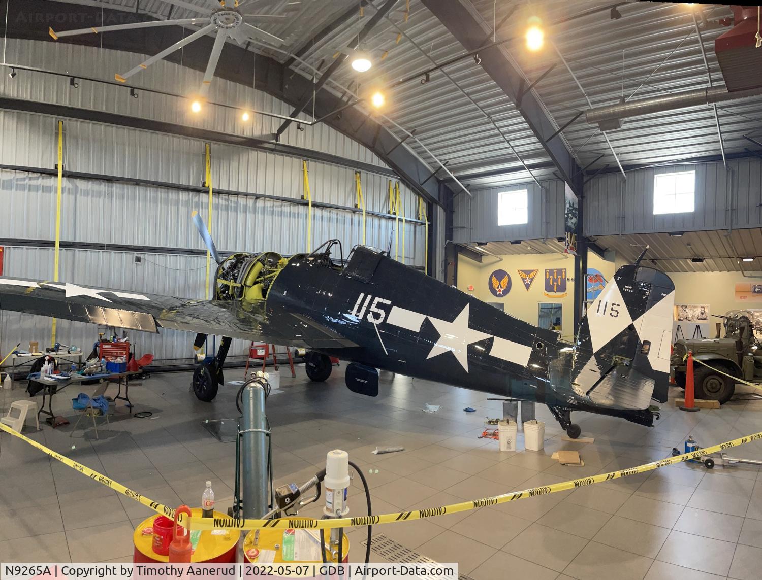 N9265A, Grumman F6F-5 Hellcat C/N A-9790, Grumman F6F-5 Hellcat, c/n: A-9790