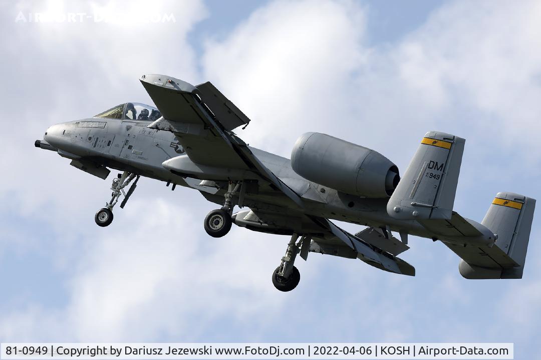 81-0949, 1981 Fairchild Republic A-10C Thunderbolt II C/N A10-0644, A-10C Thunderbolt II 81-0949 DM from 354th FS 