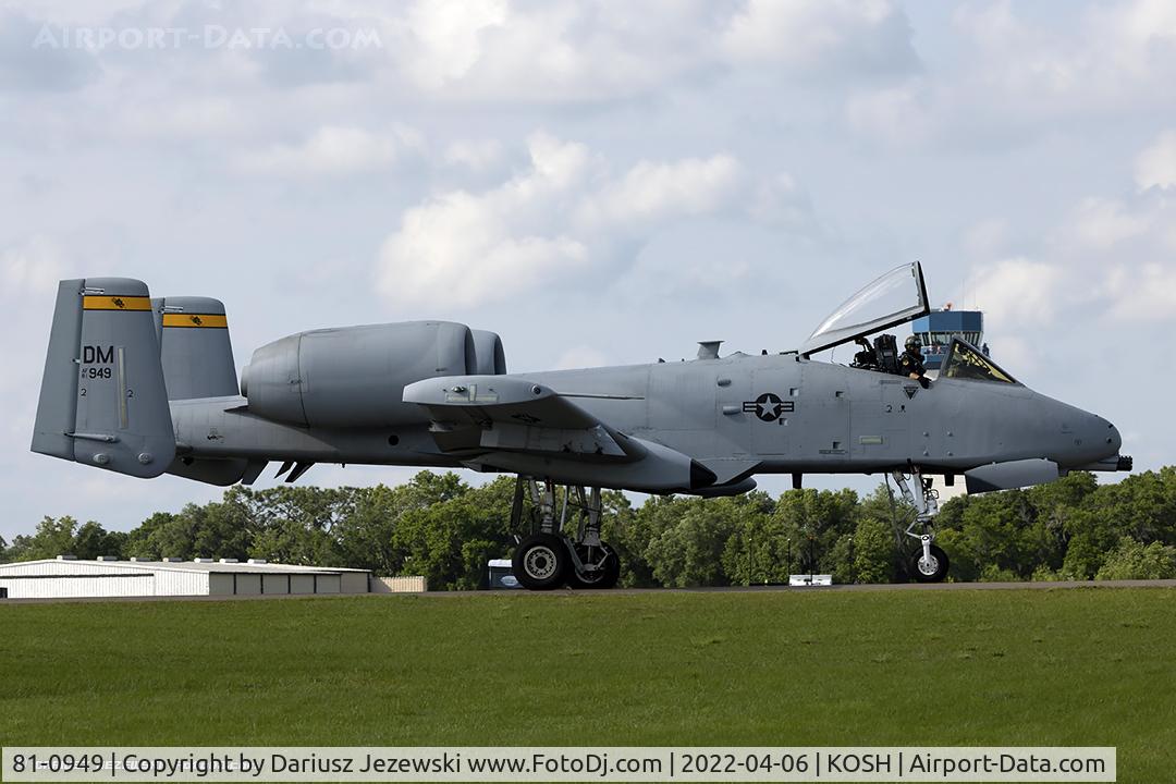 81-0949, 1981 Fairchild Republic A-10C Thunderbolt II C/N A10-0644, A-10C Thunderbolt II 81-0949 DM from 354th FS 