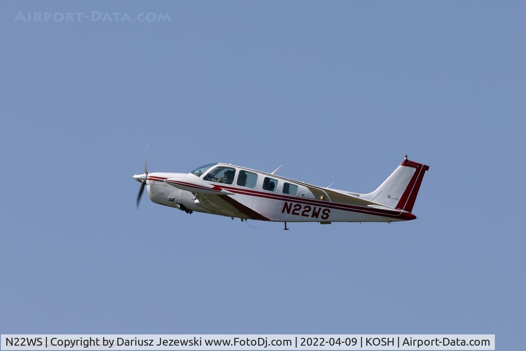 N22WS, 1979 Beech A36 Bonanza 36 C/N E-1506, Beech A36 Bonanza  C/N E-1506, N22WS
