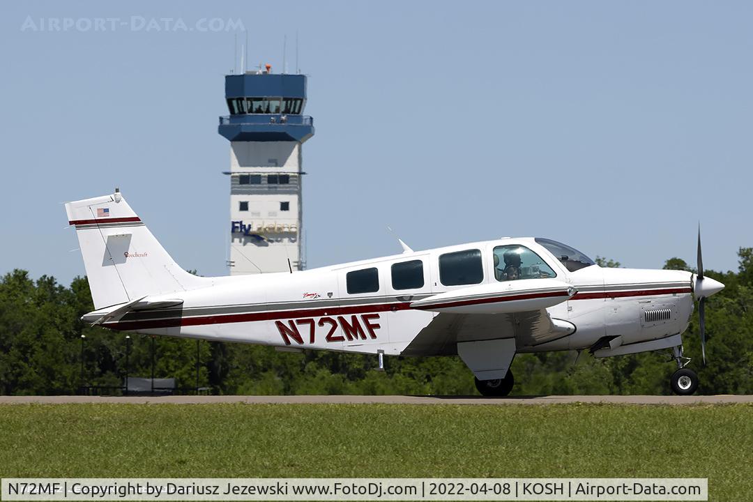 N72MF, 1984 Beech A36 Bonanza 36 C/N E-2191, Beech A36 Bonanza  C/N E-2191 , N72MF