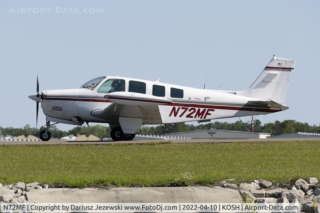 N72MF, 1984 Beech A36 Bonanza 36 C/N E-2191, Beech A36 Bonanza  C/N E-2191 , N72MF