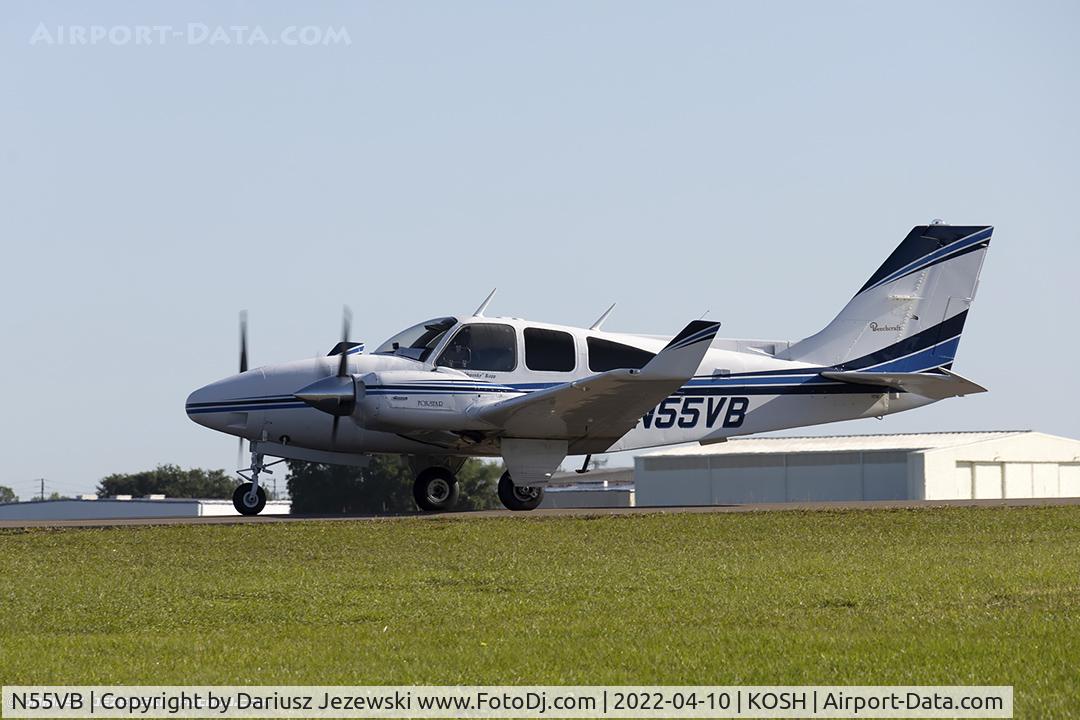 N55VB, 1975 Beech E-55 Baron C/N TE-1072, Beech E55 Baron  C/N TE-1072, N55VB