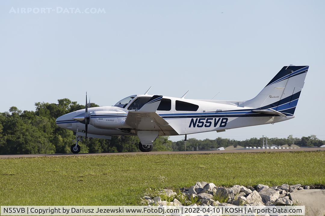 N55VB, 1975 Beech E-55 Baron C/N TE-1072, Beech E55 Baron  C/N TE-1072, N55VB