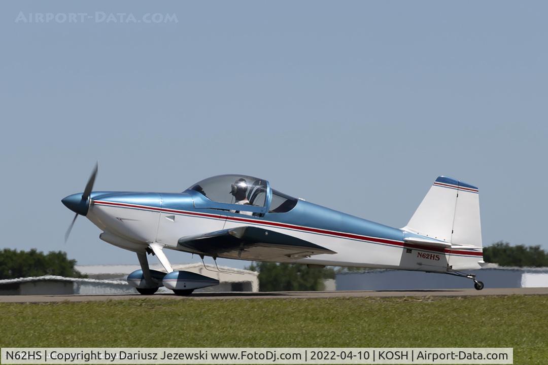 N62HS, 1992 Vans RV-6 C/N 20198, Vans RV-6  C/N 20198, N62HS