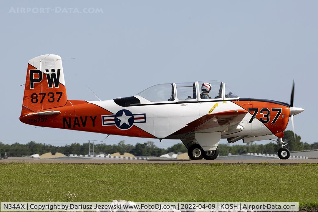 N34AX, 1956 Beech T34 Mentor C/N CG-141, Beech T-34A Mentor  C/N CG-141, N34AX