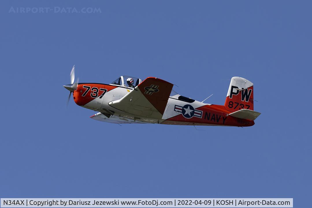 N34AX, 1956 Beech T34 Mentor C/N CG-141, Beech T-34A Mentor  C/N CG-141, N34AX