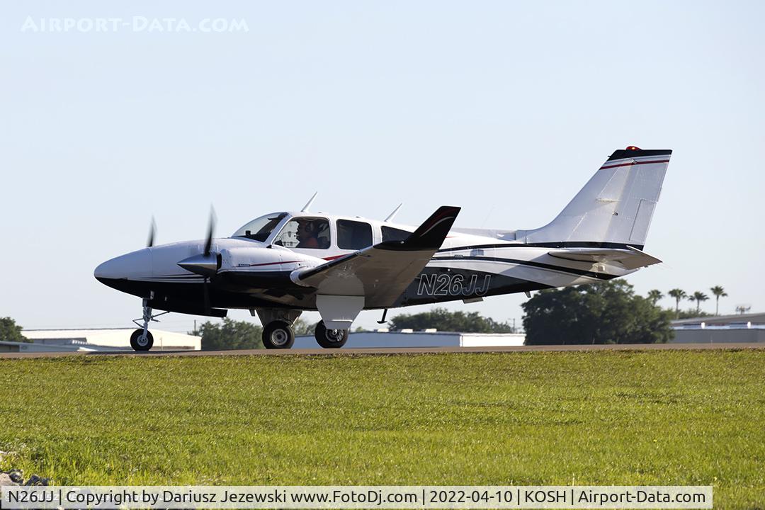 N26JJ, 1975 Beech E-55 Baron C/N TE-1058, Beech E55 Baron  C/N TE-1058, N26JJ