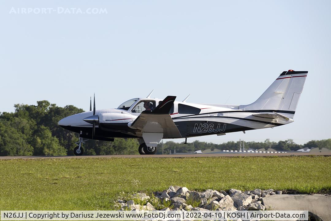N26JJ, 1975 Beech E-55 Baron C/N TE-1058, Beech E55 Baron  C/N TE-1058, N26JJ