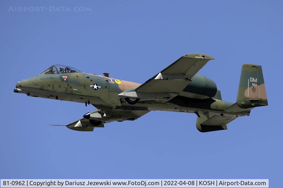 81-0962, 1981 Fairchild Republic A-10C Thunderbolt II C/N A10-0657, A-10C Thunderbolt II 81-0962 DM from 354th FS 