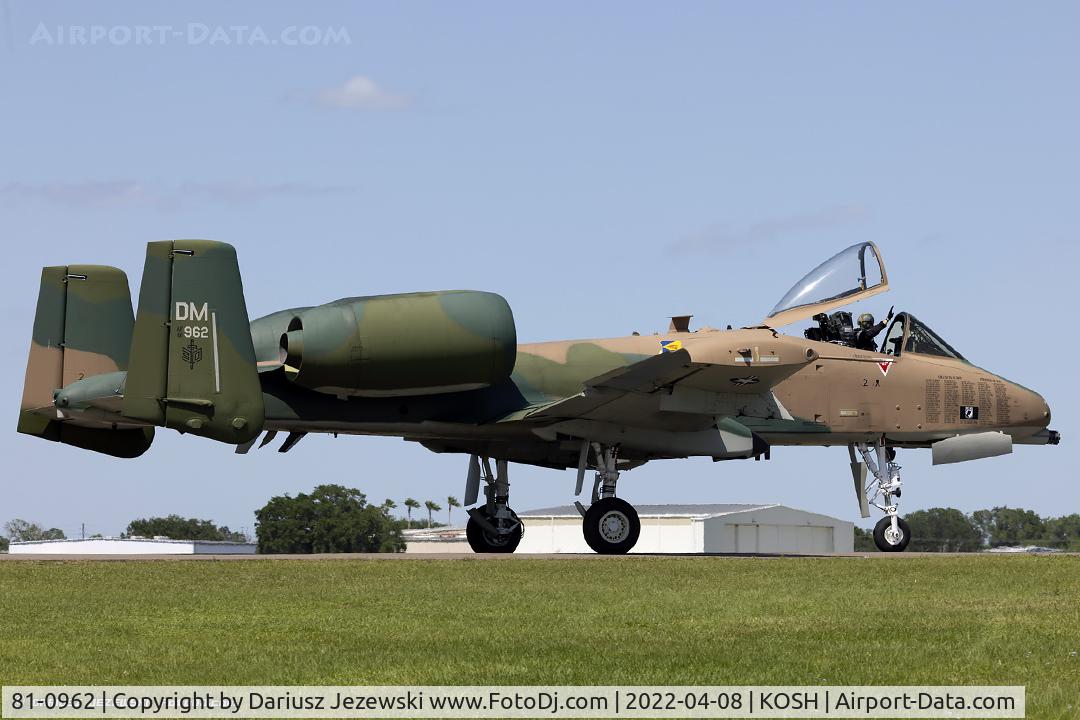 81-0962, 1981 Fairchild Republic A-10C Thunderbolt II C/N A10-0657, A-10C Thunderbolt II 81-0962 DM from 354th FS 