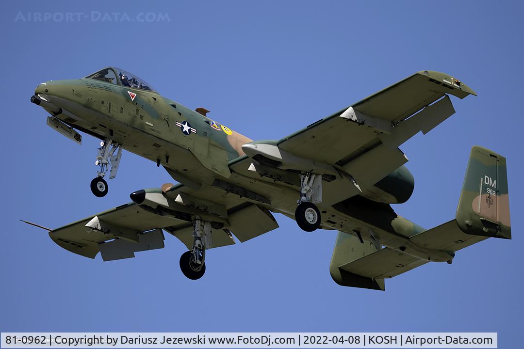 81-0962, 1981 Fairchild Republic A-10C Thunderbolt II C/N A10-0657, A-10C Thunderbolt II 81-0962 DM from 354th FS 