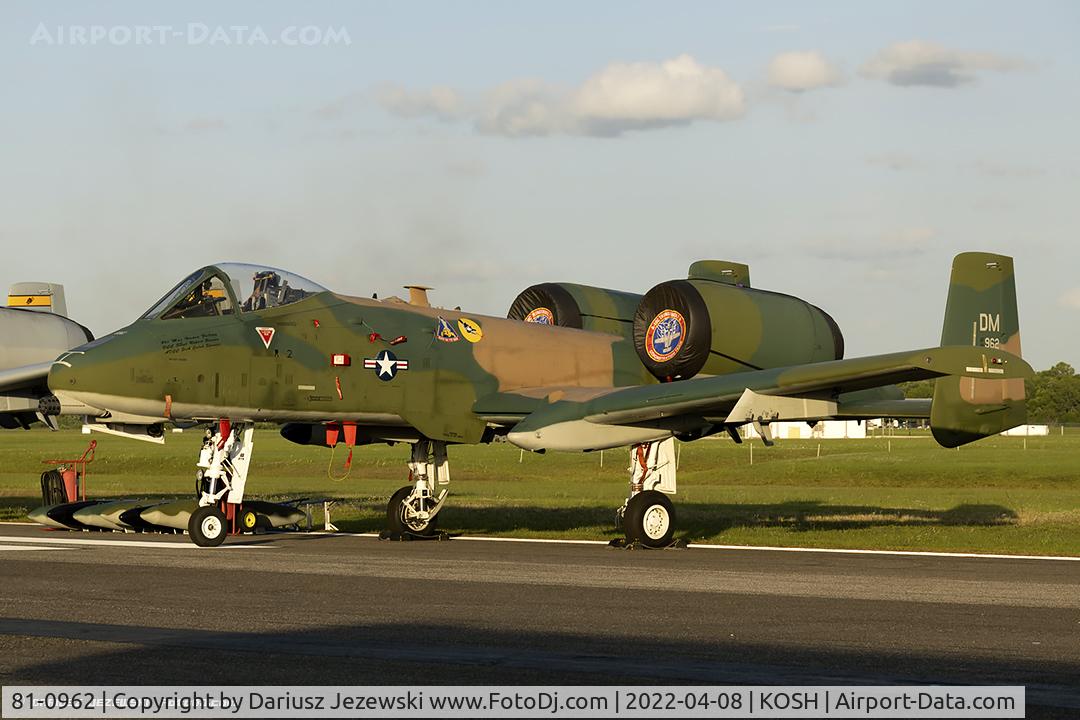 81-0962, 1981 Fairchild Republic A-10C Thunderbolt II C/N A10-0657, A-10C Thunderbolt II 81-0962 DM from 354th FS 