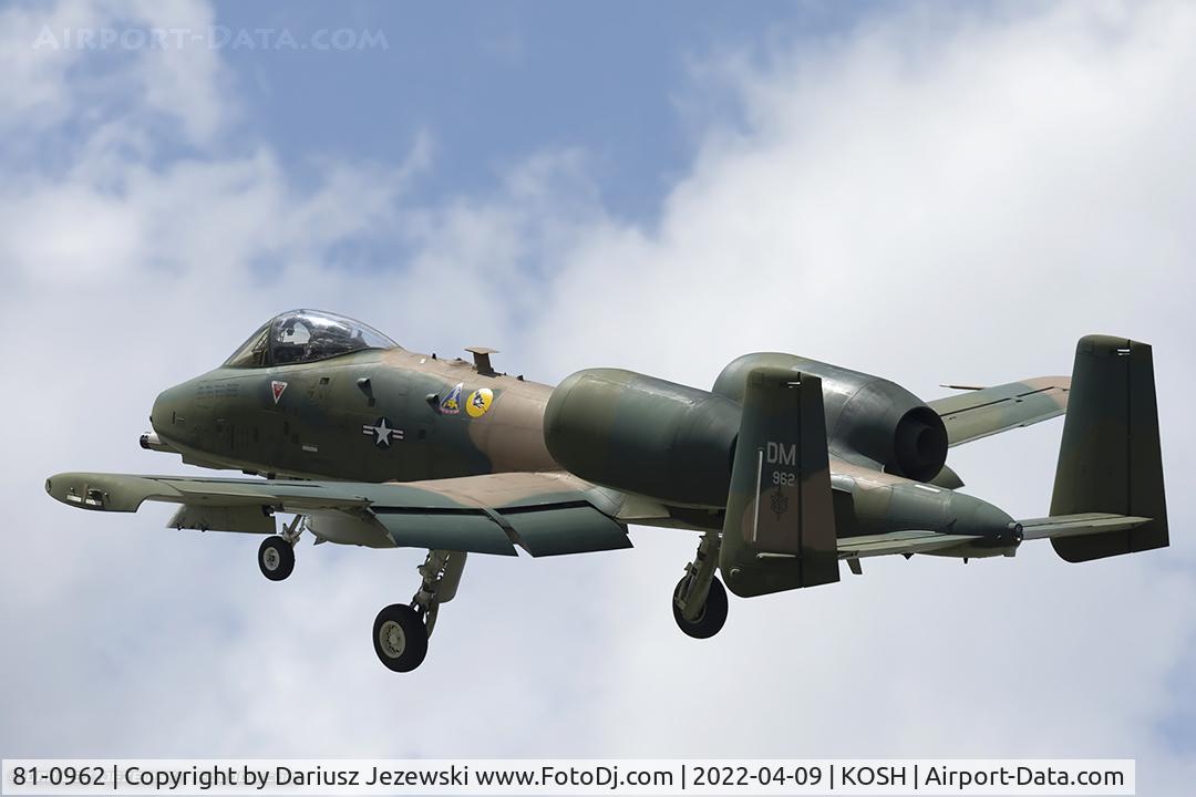 81-0962, 1981 Fairchild Republic A-10C Thunderbolt II C/N A10-0657, A-10C Thunderbolt II 81-0962 DM from 354th FS 