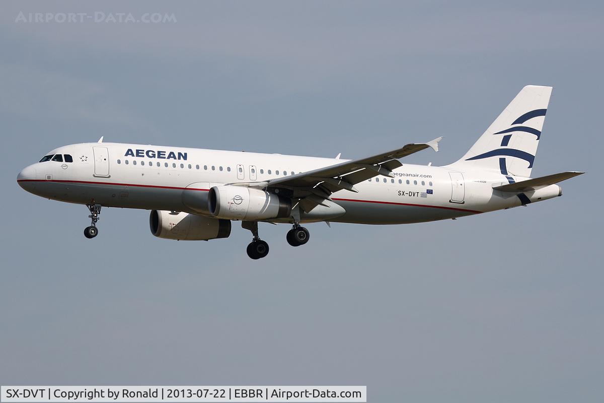 SX-DVT, 2008 Airbus A320-232 C/N 3745, at bru