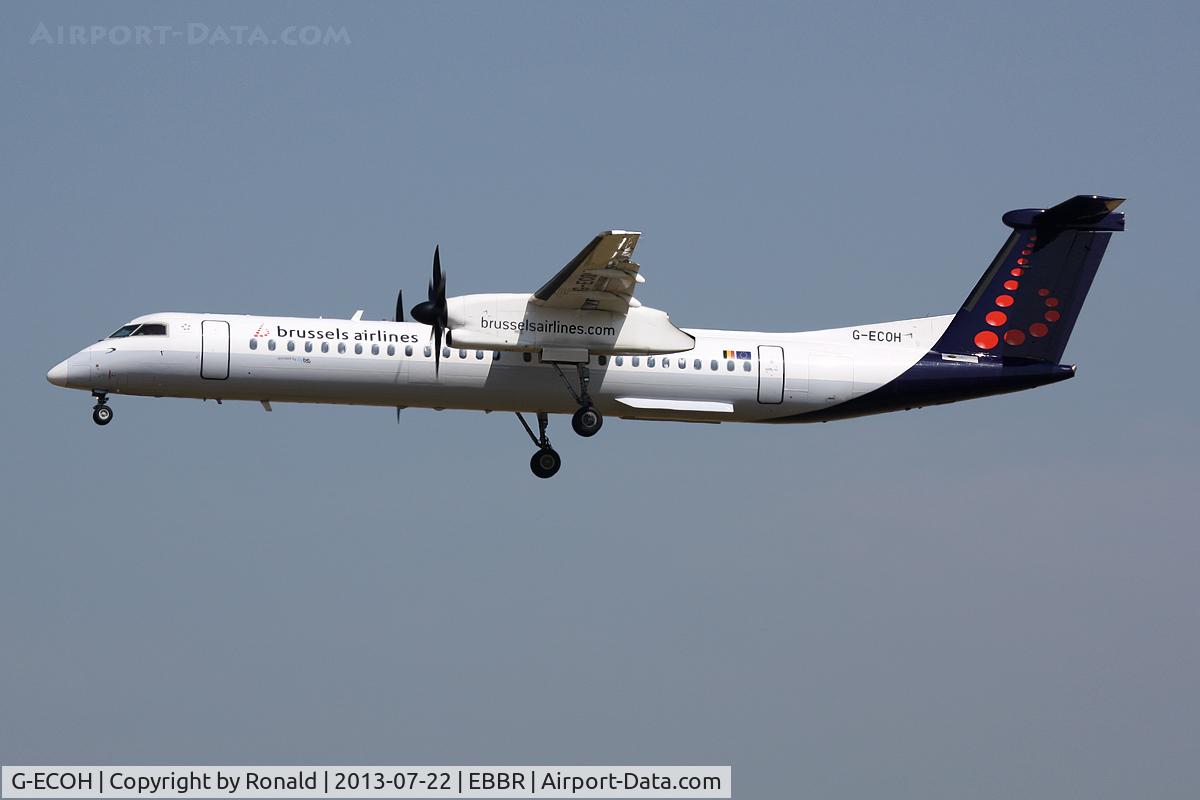 G-ECOH, 2008 De Havilland Canada DHC-8-402Q Dash 8 C/N 4221, at bru