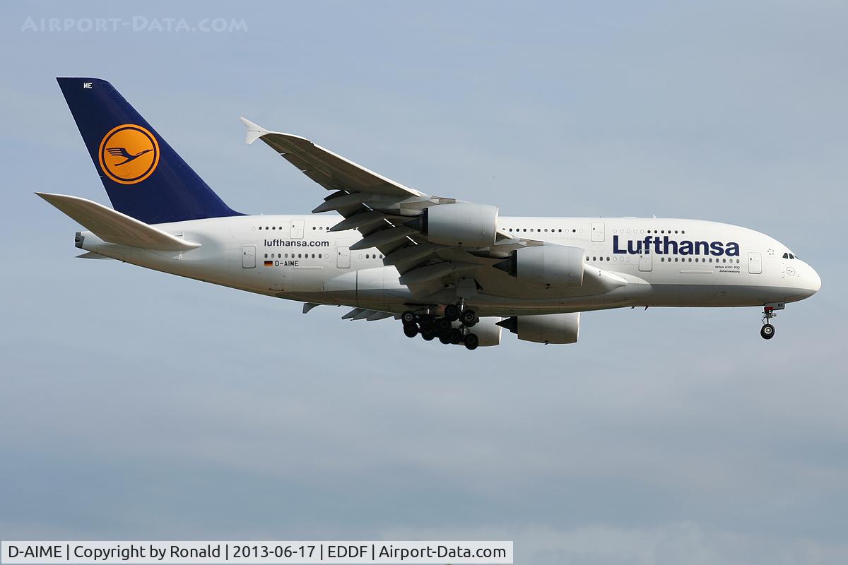 D-AIME, 2010 Airbus A380-841 C/N 061, at fra