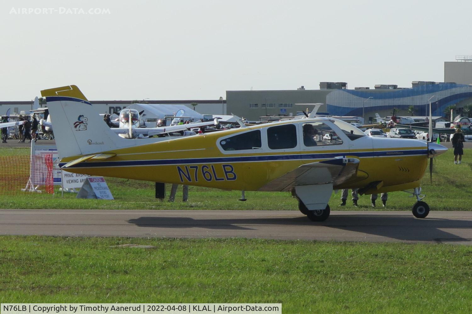 N76LB, 1970 Beech F33 Bonanza C/N CD-1240, 1970 Beech F33, c/n: CD-1240, Sun 'n Fun 2022, ex N771LF
