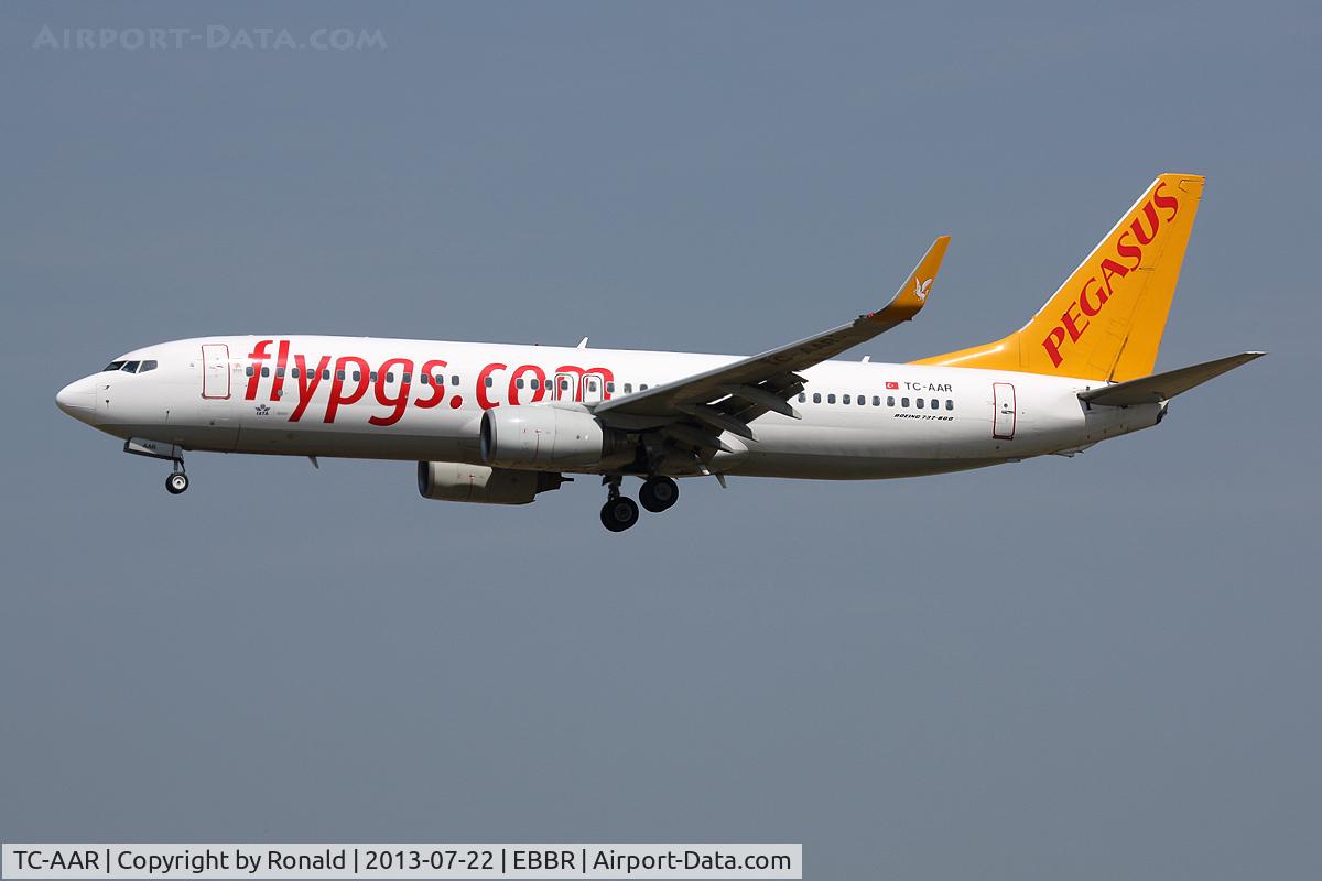 TC-AAR, 2000 Boeing 737-86N C/N 28624, at bru