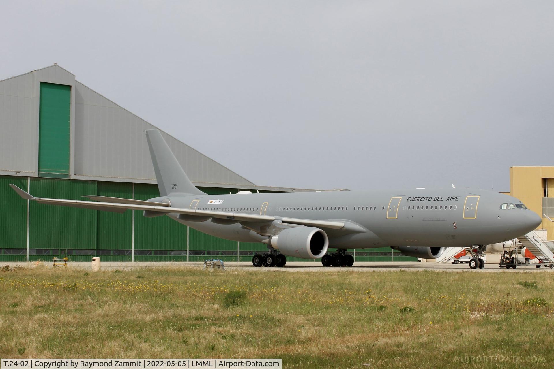 T.24-02, Airbus 330-202 C/N 1710, A330 (MRTT) T.24-02 (10274) Spanish Air Force (Ex EC-MJT Iberia) just finished from it's paint job at ACM Malta.