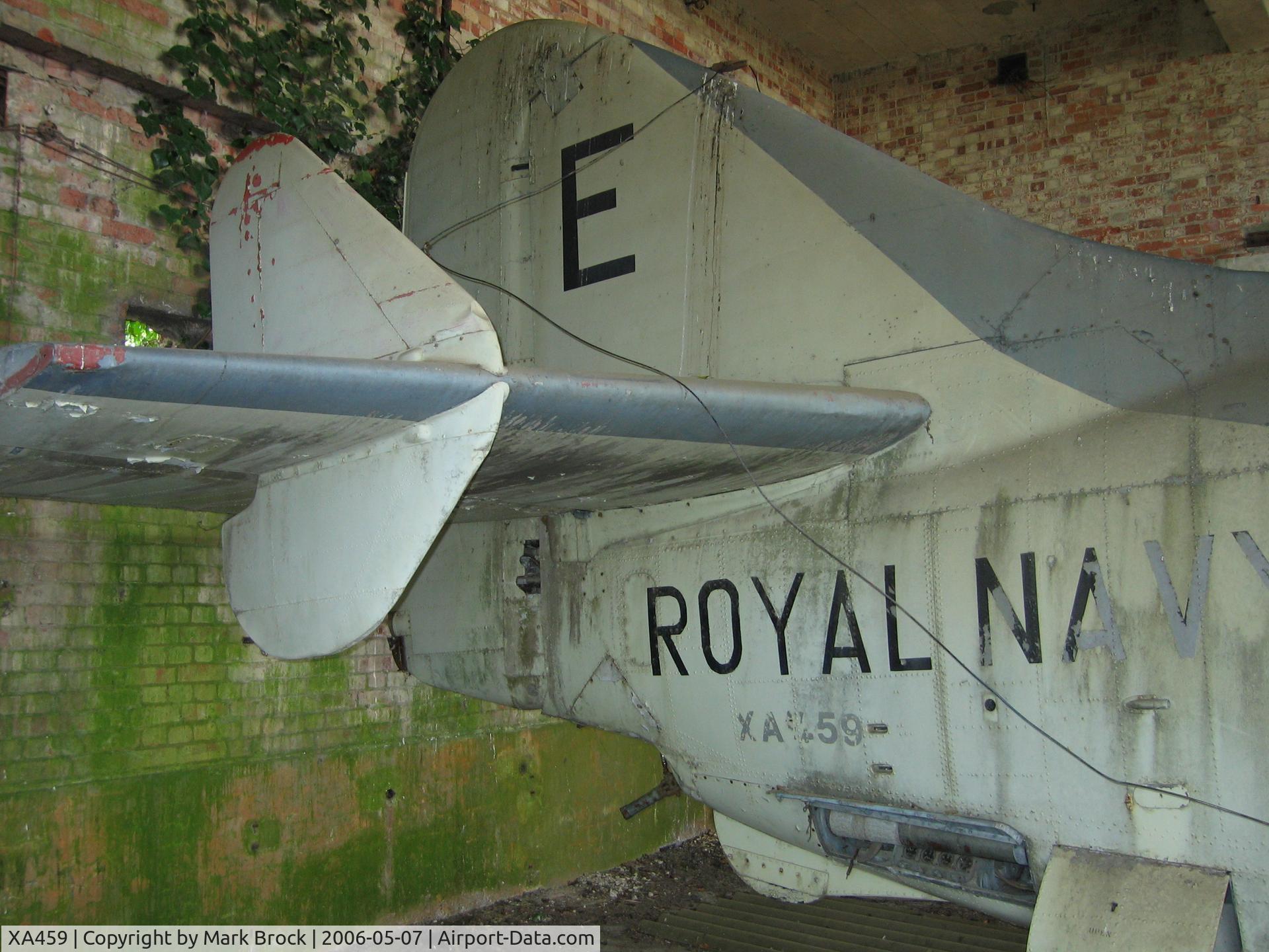 XA459, Fairey Gannet ECM.6 C/N F9312, XA459 at Lowesden Works, Lambourn, Berks