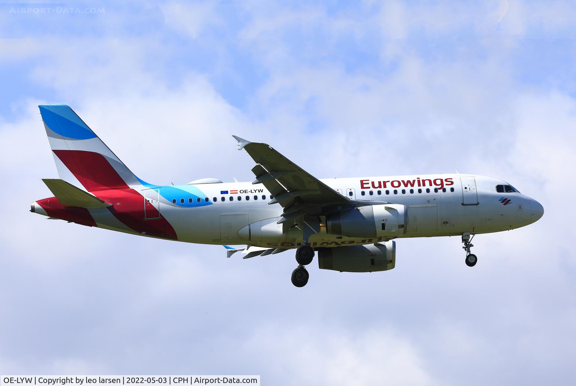 OE-LYW, 2012 Airbus A319-132 C/N 4998, Copenhagen 3.5.2022