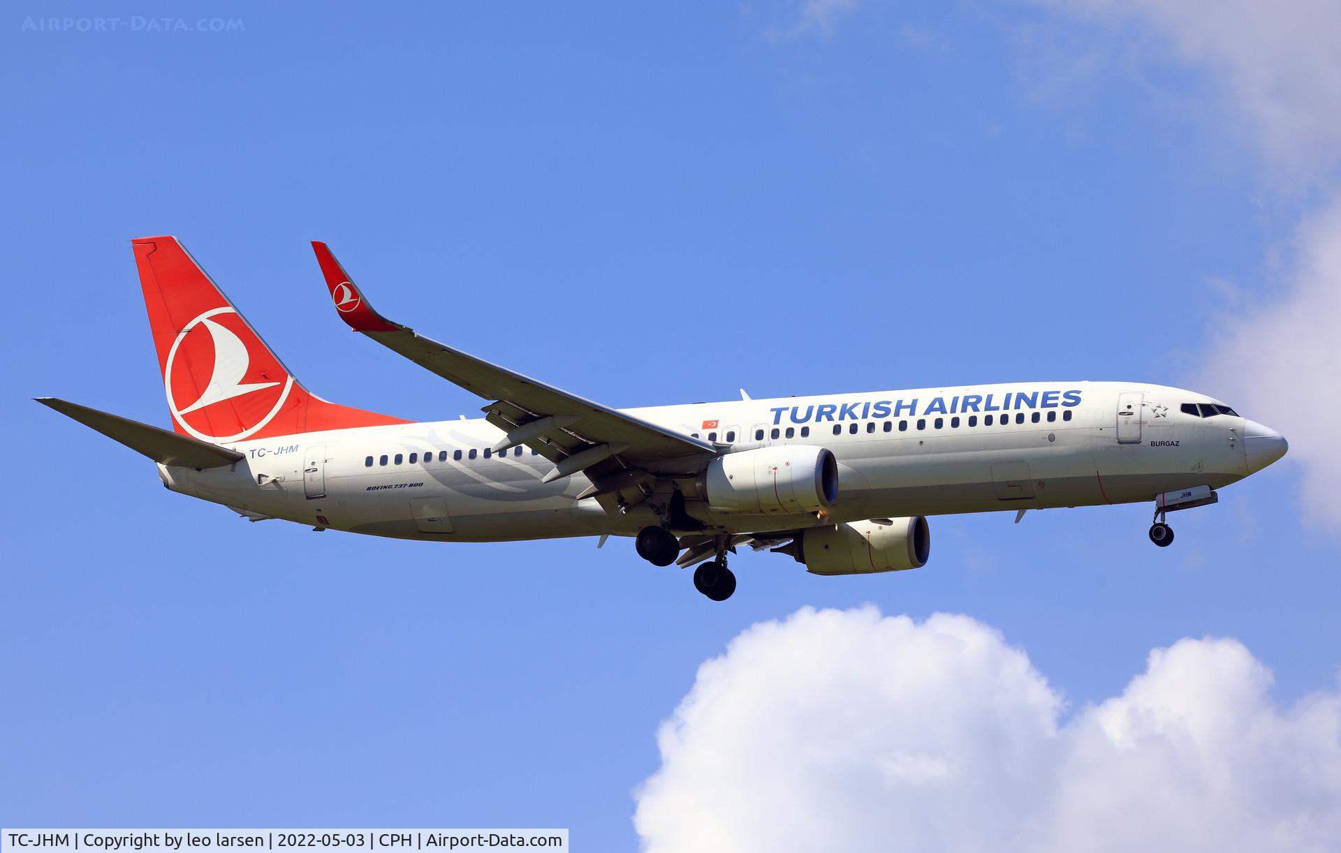 TC-JHM, 2012 Boeing 737-8F2 C/N 40980, Copenhagen 3.5.2022