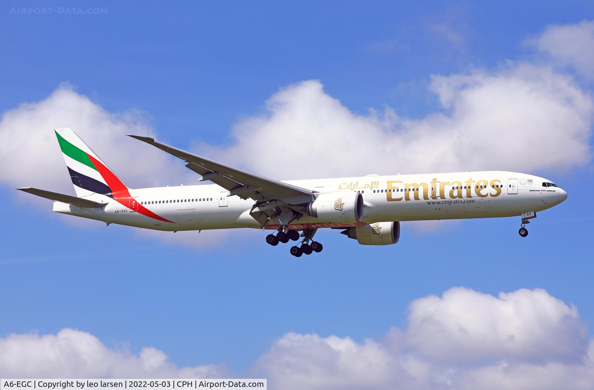 A6-EGC, 2011 Boeing 777-31H/ER C/N 35596, Copenhagen 3.5.2022