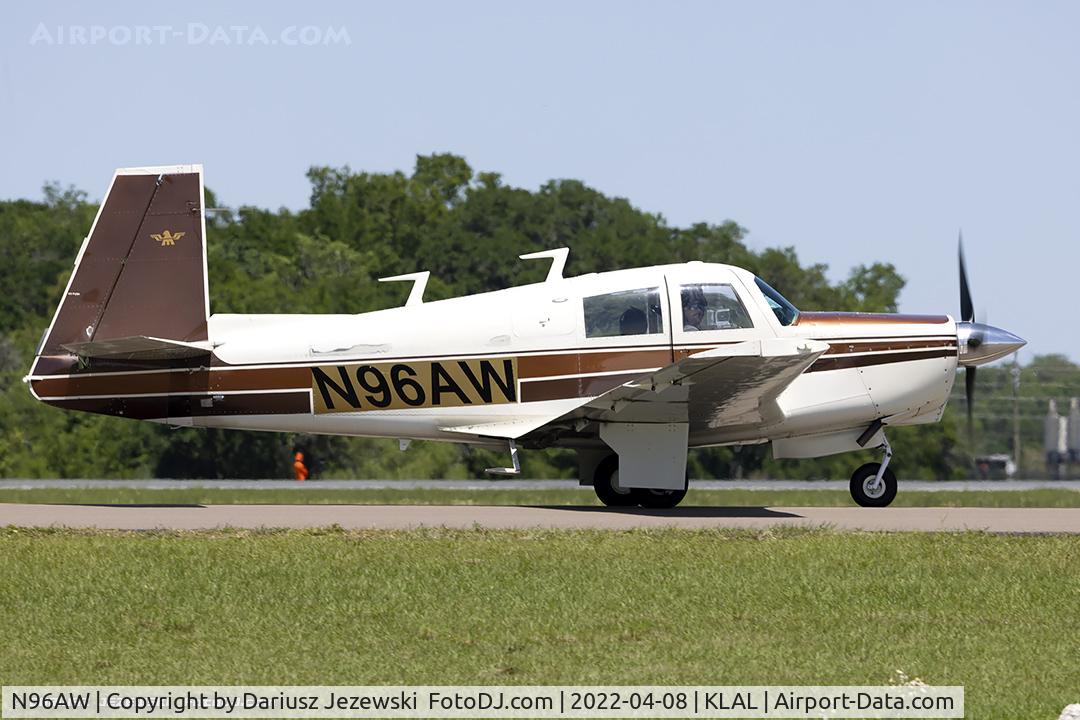 N96AW, 1966 Mooney M20C Ranger C/N 3289, Mooney M20C Ranger  C/N 3289, N96AW