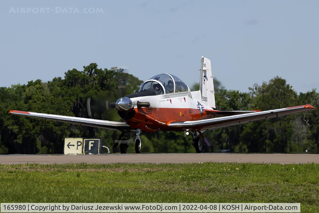 165980, Raytheon T-6A C/N PT-141, T-6A Texan II 165980 F-980 from VT-10 