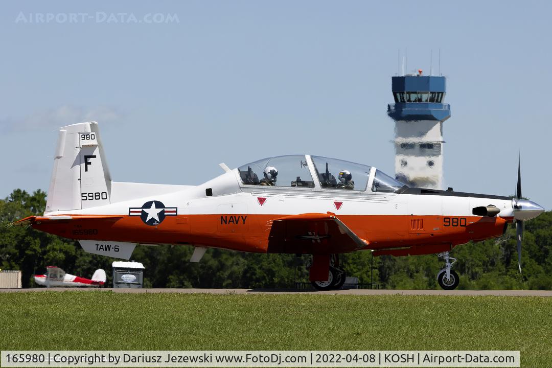 165980, Raytheon T-6A C/N PT-141, T-6A Texan II 165980 F-980 from VT-10 