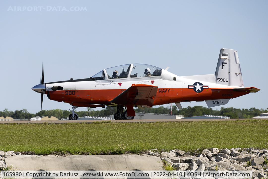 165980, Raytheon T-6A C/N PT-141, T-6A Texan II 165980 F-980 from VT-10 