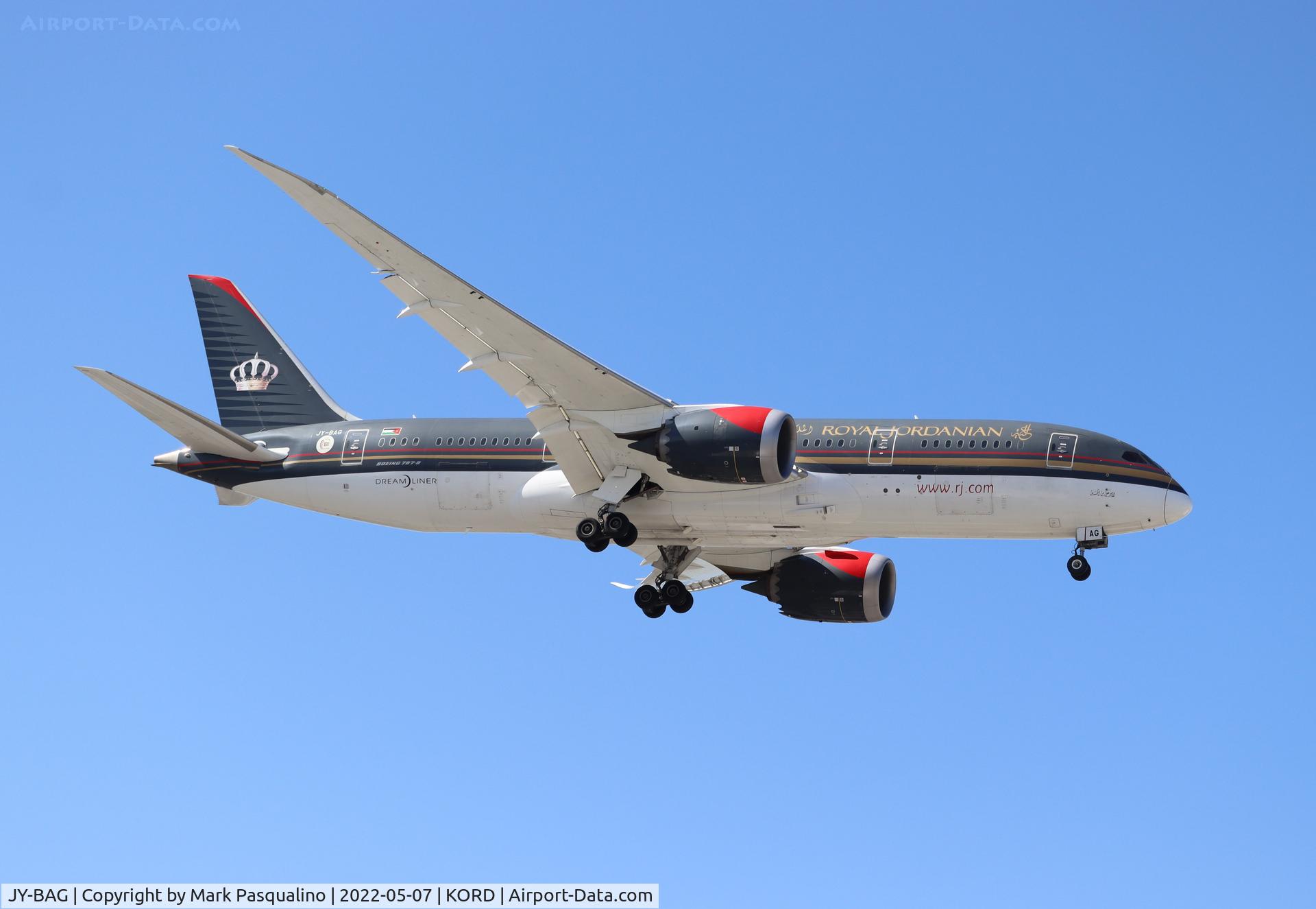 JY-BAG, 2016 Boeing 787-8 Dreamliner Dreamliner C/N 37984, Boeing 787-8