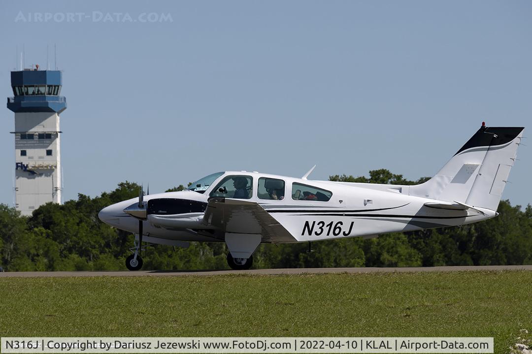 N316J, 1977 Beech B-55 C/N TC-2069, Beech 95-B55 Baron  C/N TC-2069, N316J