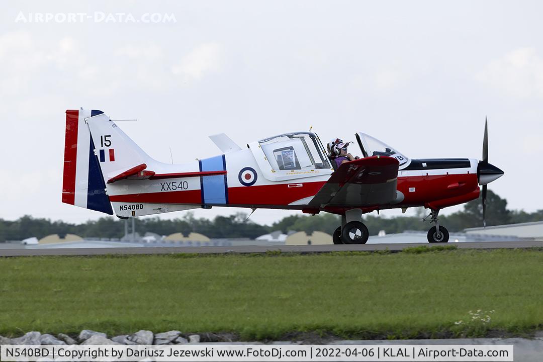N540BD, 1973 Scottish Aviation Bulldog T.1 C/N BH120/232, Scottish Aviation Bulldog MDL 120/121  C/N BH120/232, N540BD