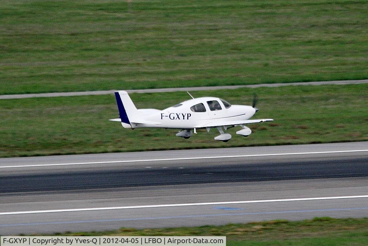 F-GXYP, 2005 Cirrus SR20 C/N 1489, Cirrus SR20, Landing rwy 14L, Toulouse Blagnac Airport (LFBO-TLS)