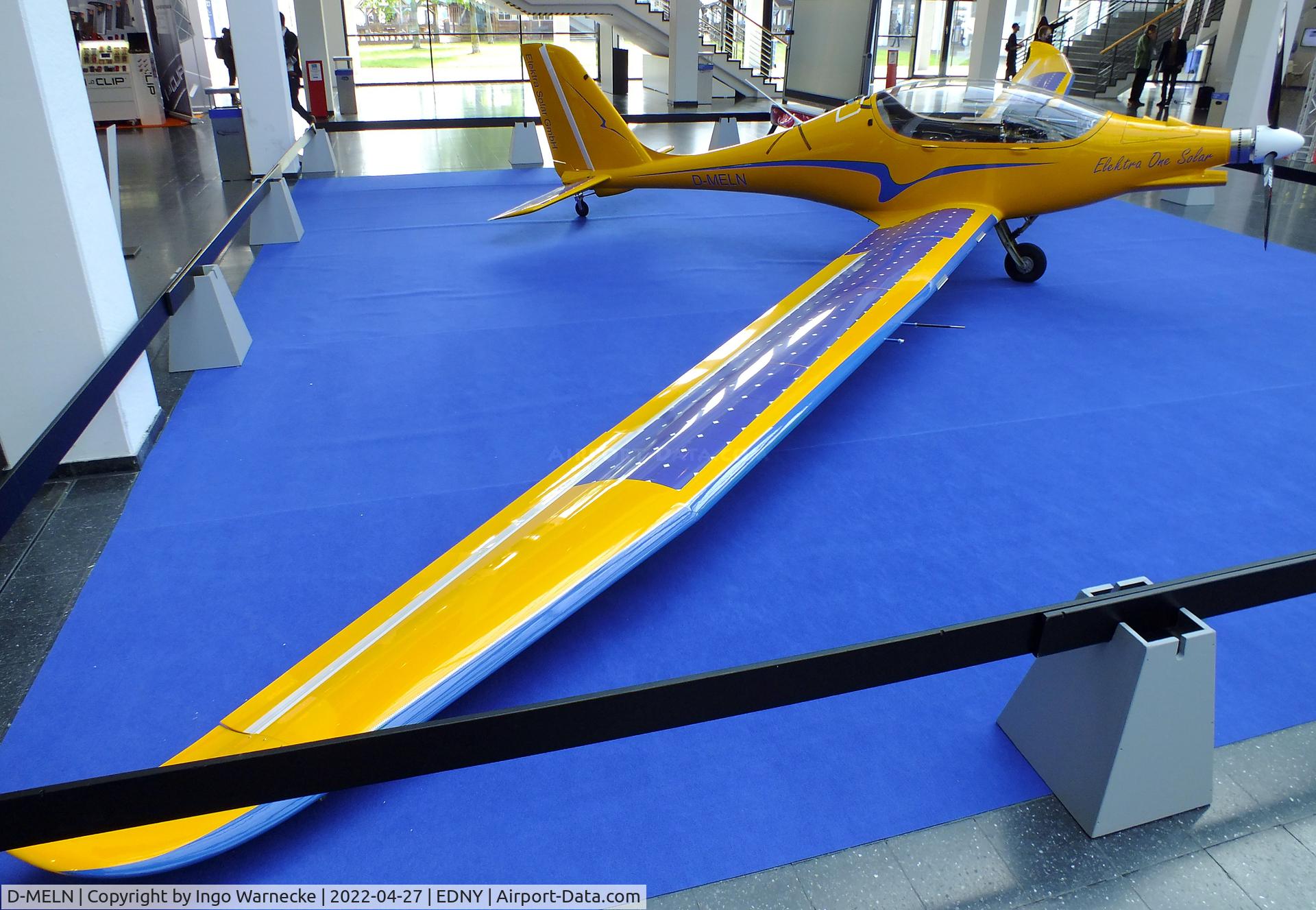 D-MELN, PC-Aero Elektra One Solar C/N unknown_D-MELN, PC-Aero Elektra One Solar with electric motor at the AERO 2022, Friedrichshafen