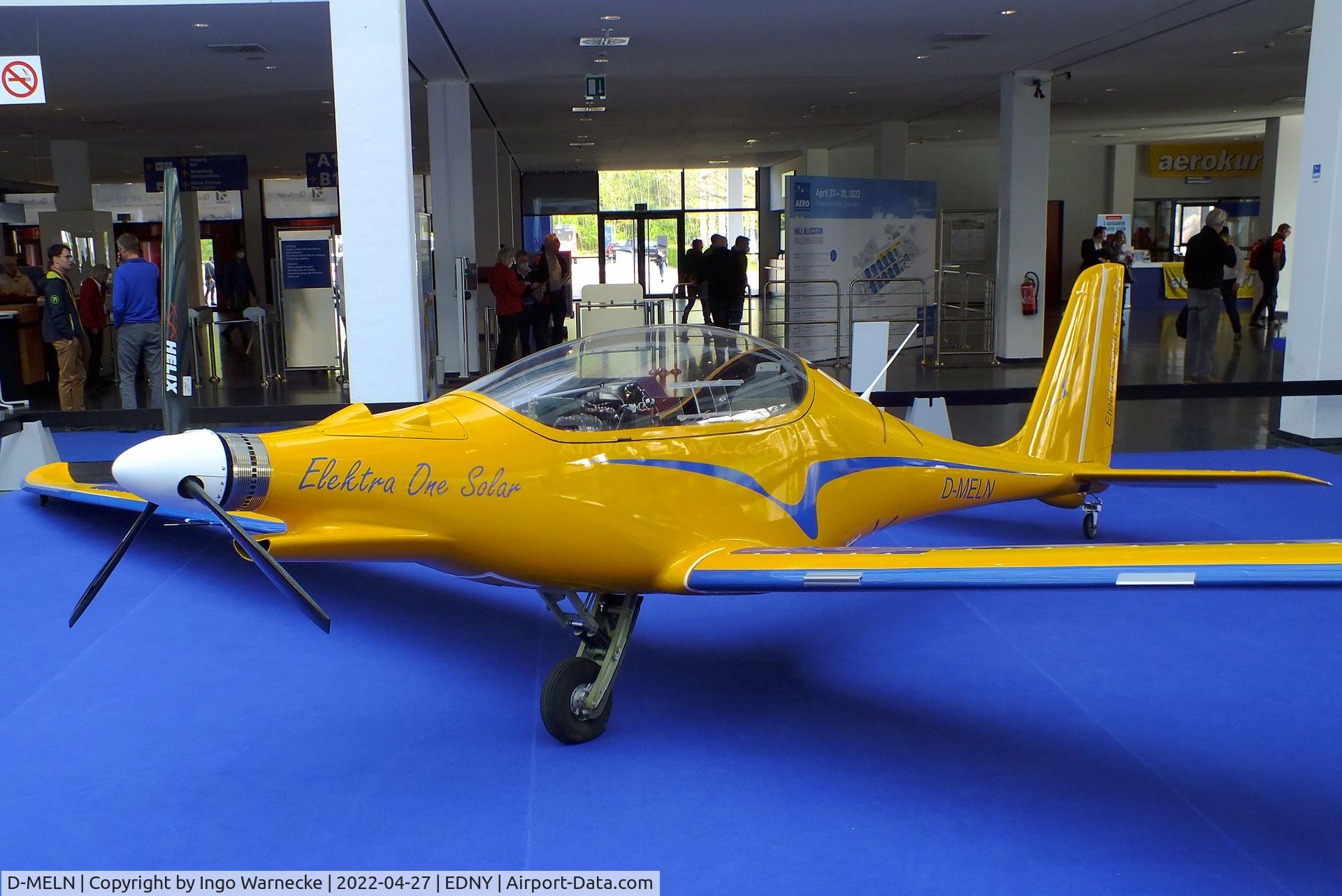 D-MELN, PC-Aero Elektra One Solar C/N unknown_D-MELN, PC-Aero Elektra One Solar with electric motor at the AERO 2022, Friedrichshafen