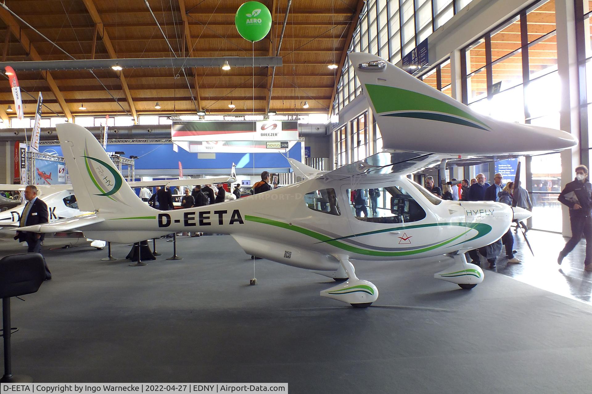 D-EETA, 2019 Flight Design F2e C/N Not found D-EETA, Flight Design F2e with electric motor hydrogen powered by HYFLY fuel cell at the AERO 2022, Friedrichshafen