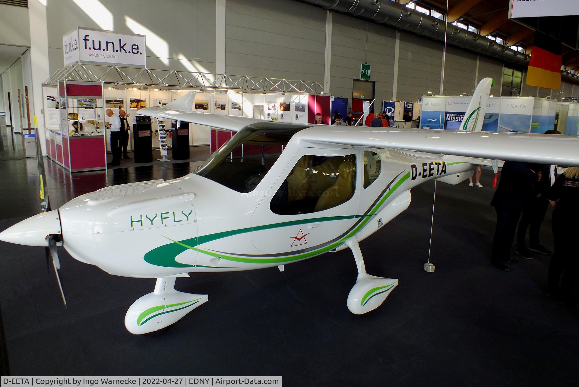 D-EETA, 2019 Flight Design F2e C/N Not found D-EETA, Flight Design F2e with electric motor hydrogen powered by HYFLY fuel cell at the AERO 2022, Friedrichshafen