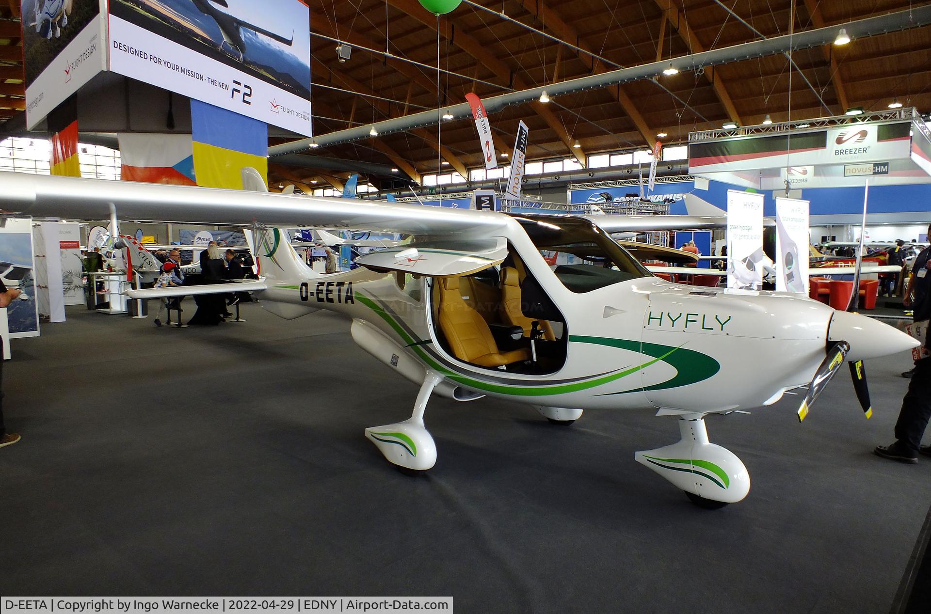 D-EETA, 2019 Flight Design F2e C/N Not found D-EETA, Flight Design F2e with electric motor hydrogen powered by HYFLY fuel cell at the AERO 2022, Friedrichshafen
