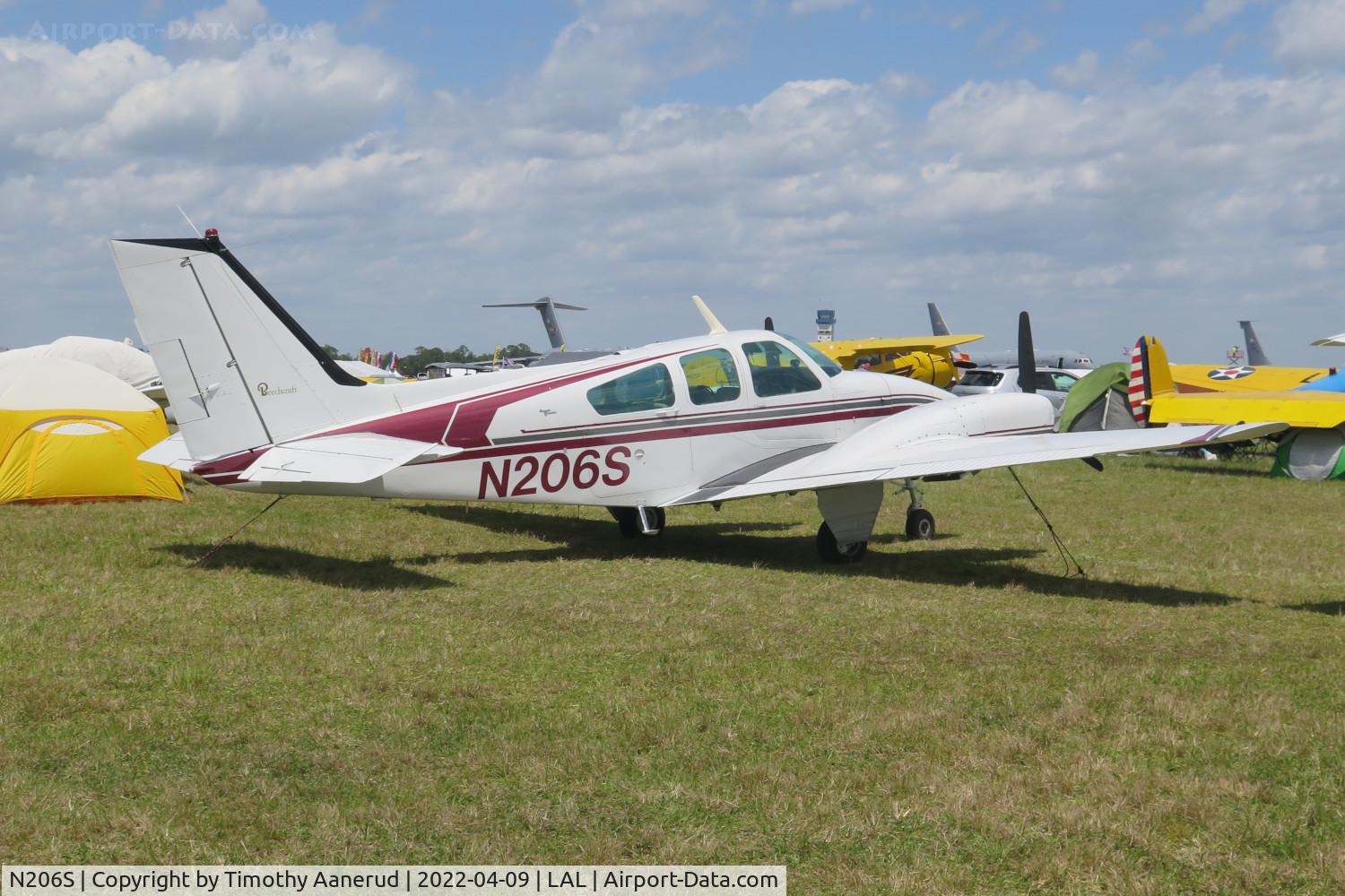 N206S, 1965 Beech 95-B55 (T42A) Baron C/N TC-873, 1965 Beech 95-B55 (T42A), c/n: TC-873, Sun 'n Fun