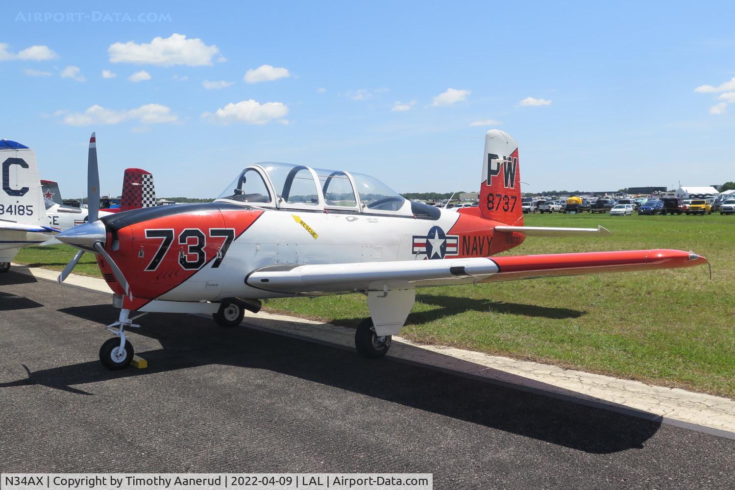 N34AX, 1956 Beech T34 Mentor C/N CG-141, 1956 Beech T34 Mentor, c/n: CG-141, Sun 'n Fun