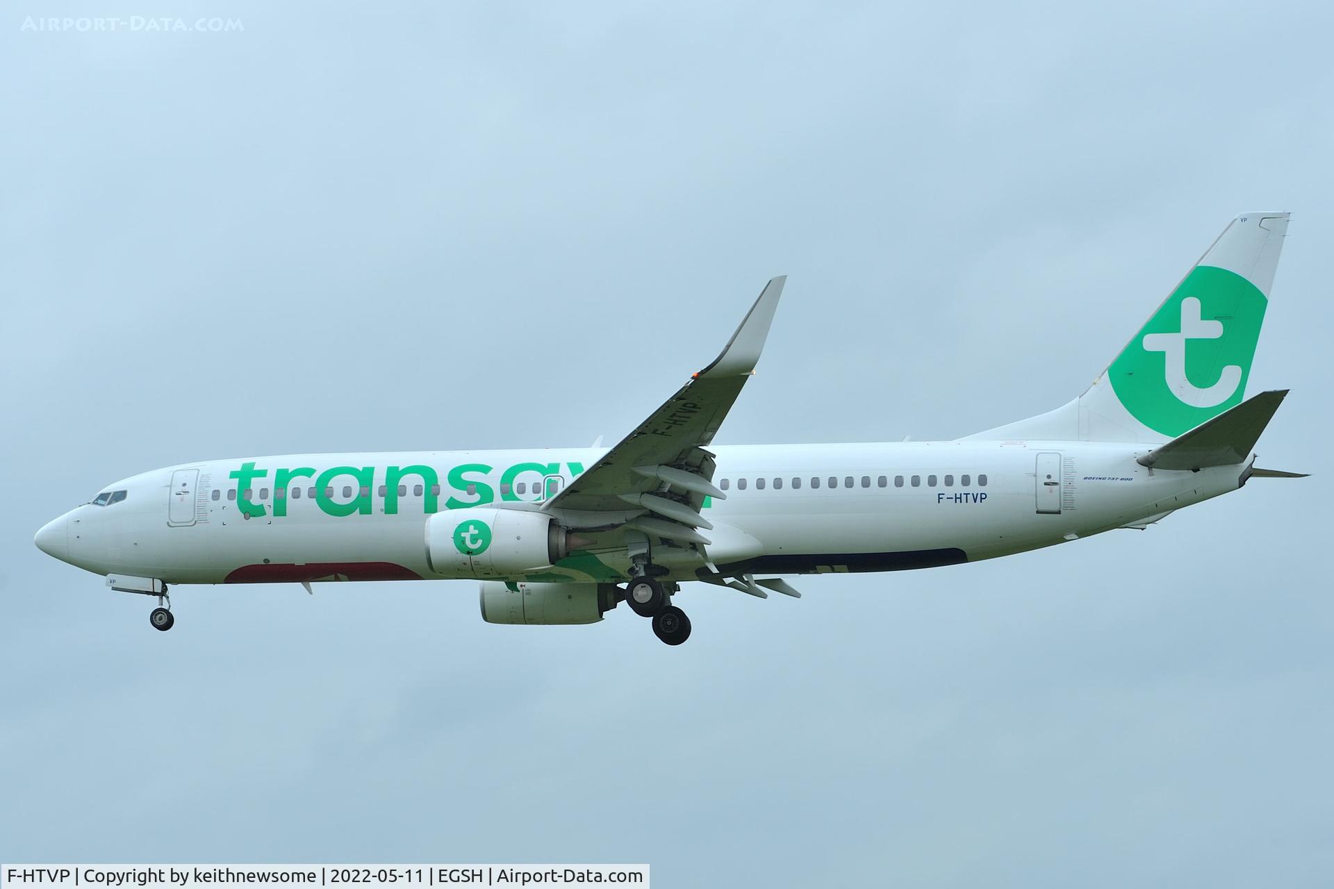 F-HTVP, 2013 Boeing 737-8AL C/N 39060, Arriving at Norwich from Paris, Orly.