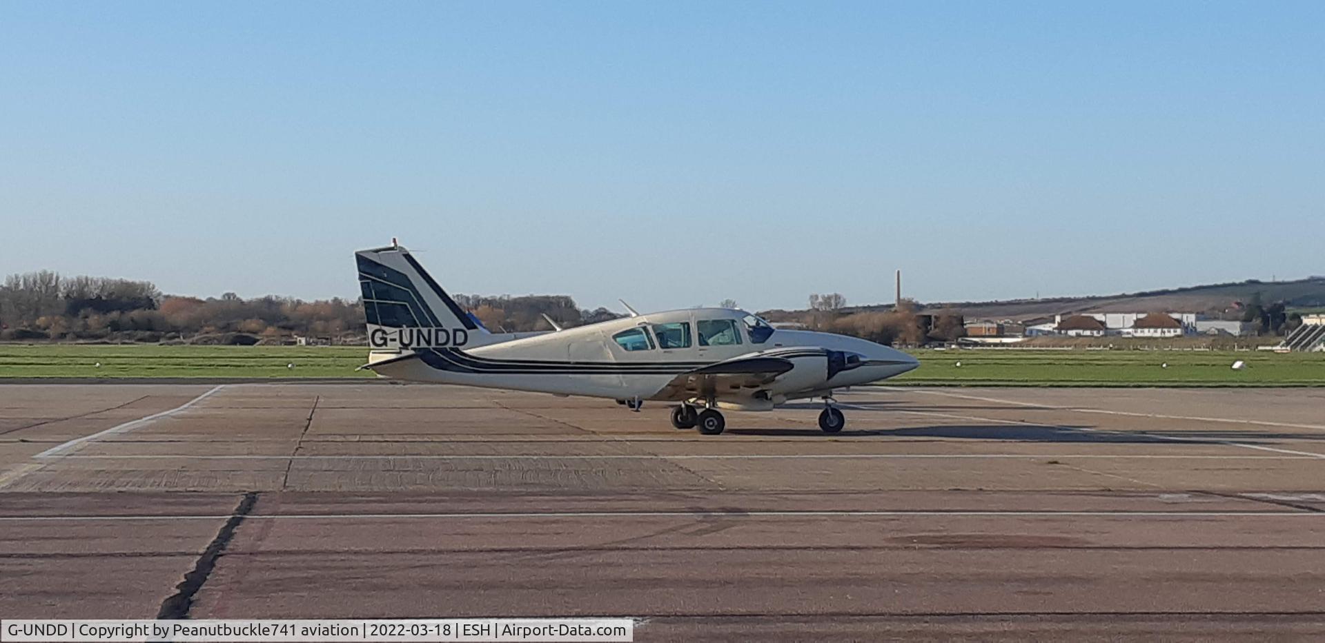 G-UNDD, 1972 Piper PA-23-250 Aztec E C/N 27-4832, Airline: Private 
Regestration: G-UNDD
Aircraft type: Piper PA-23-250 Aztec
Serial#: 27-4832