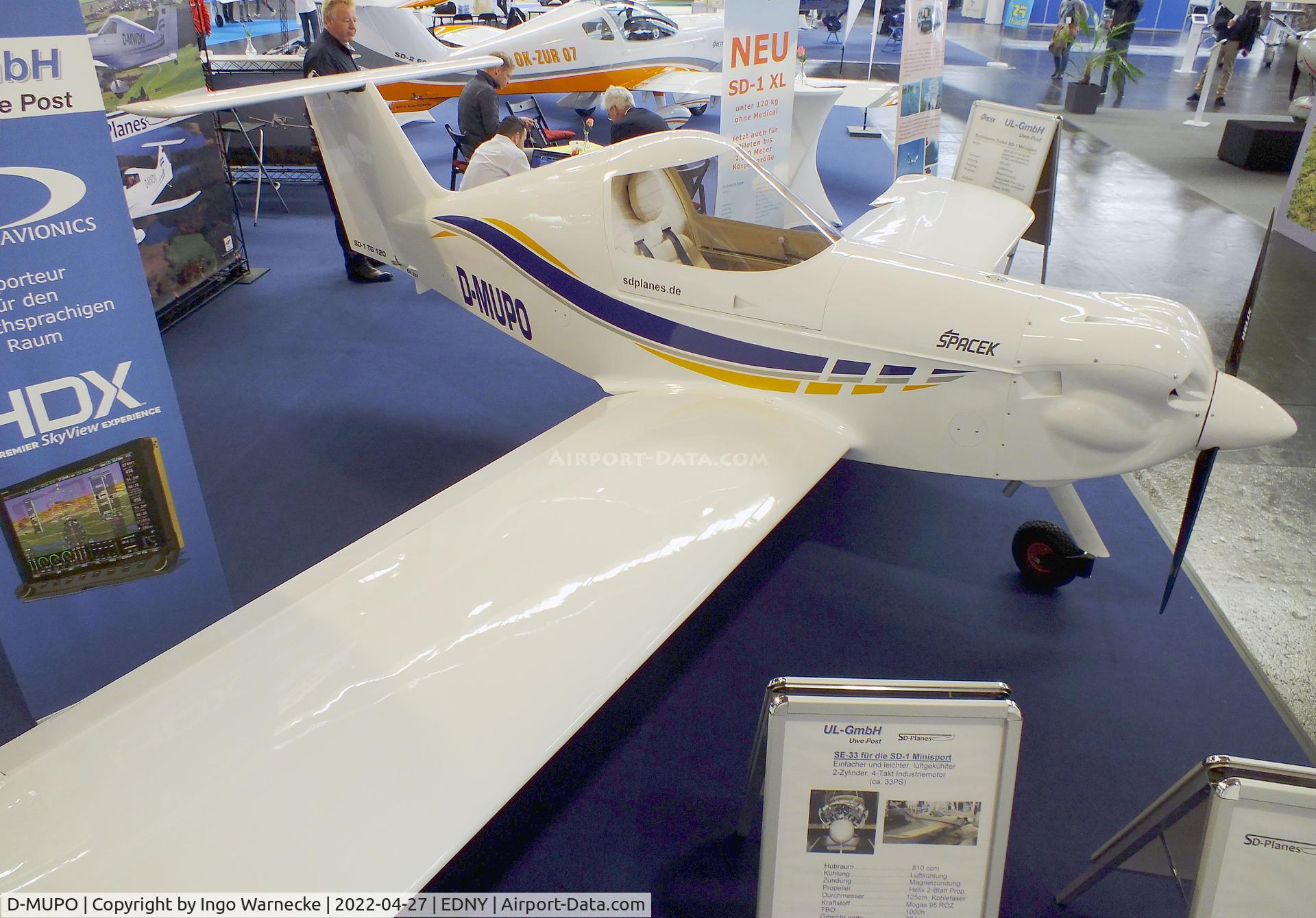 D-MUPO, Spacek SD-1 TG 120 MiniSport C/N not found_D-MUPO, Spacek SD-1 TG120 MiniSport at the AERO 2022, Friedrichshafen