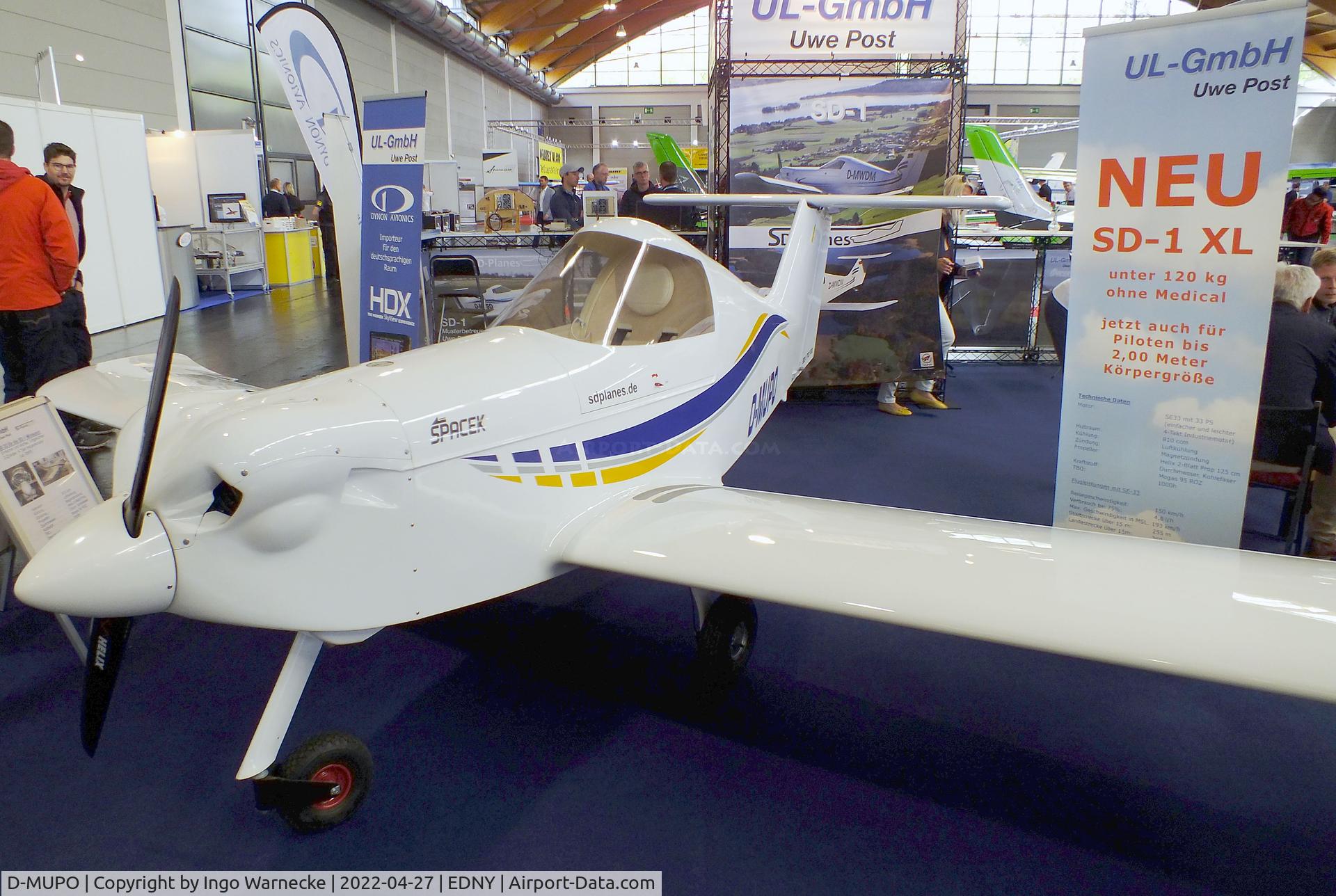 D-MUPO, Spacek SD-1 TG 120 MiniSport C/N not found_D-MUPO, Spacek SD-1 TG120 MiniSport at the AERO 2022, Friedrichshafen